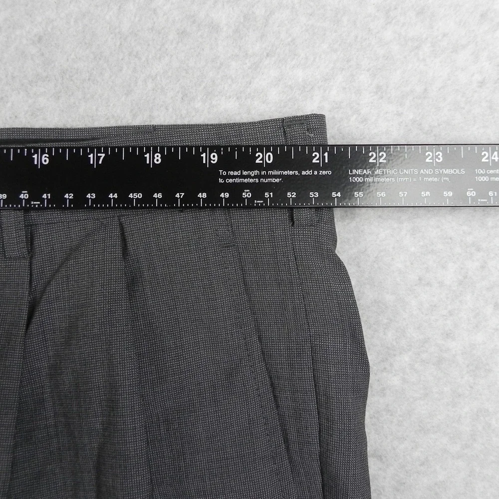 Jos A Bank Pants Mens 42x29 Travelers Wool Dress Slacks Suit Formal Pleated Gray